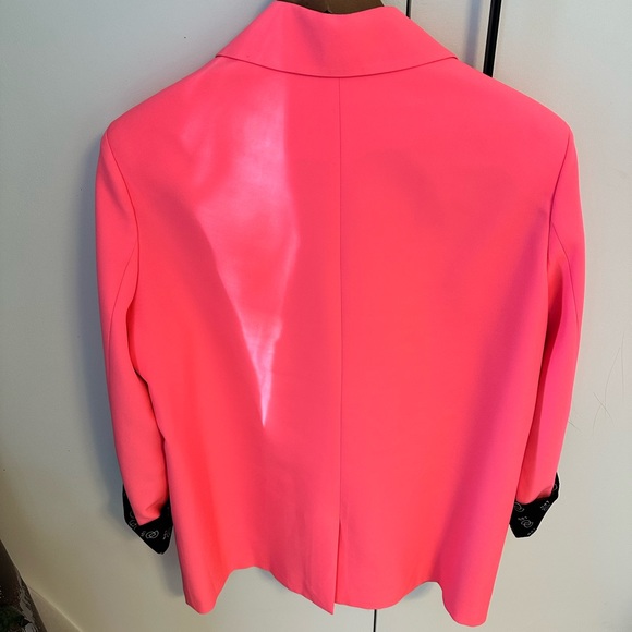 Ducie London neon pink oversized blazer - Picture 3 of 4